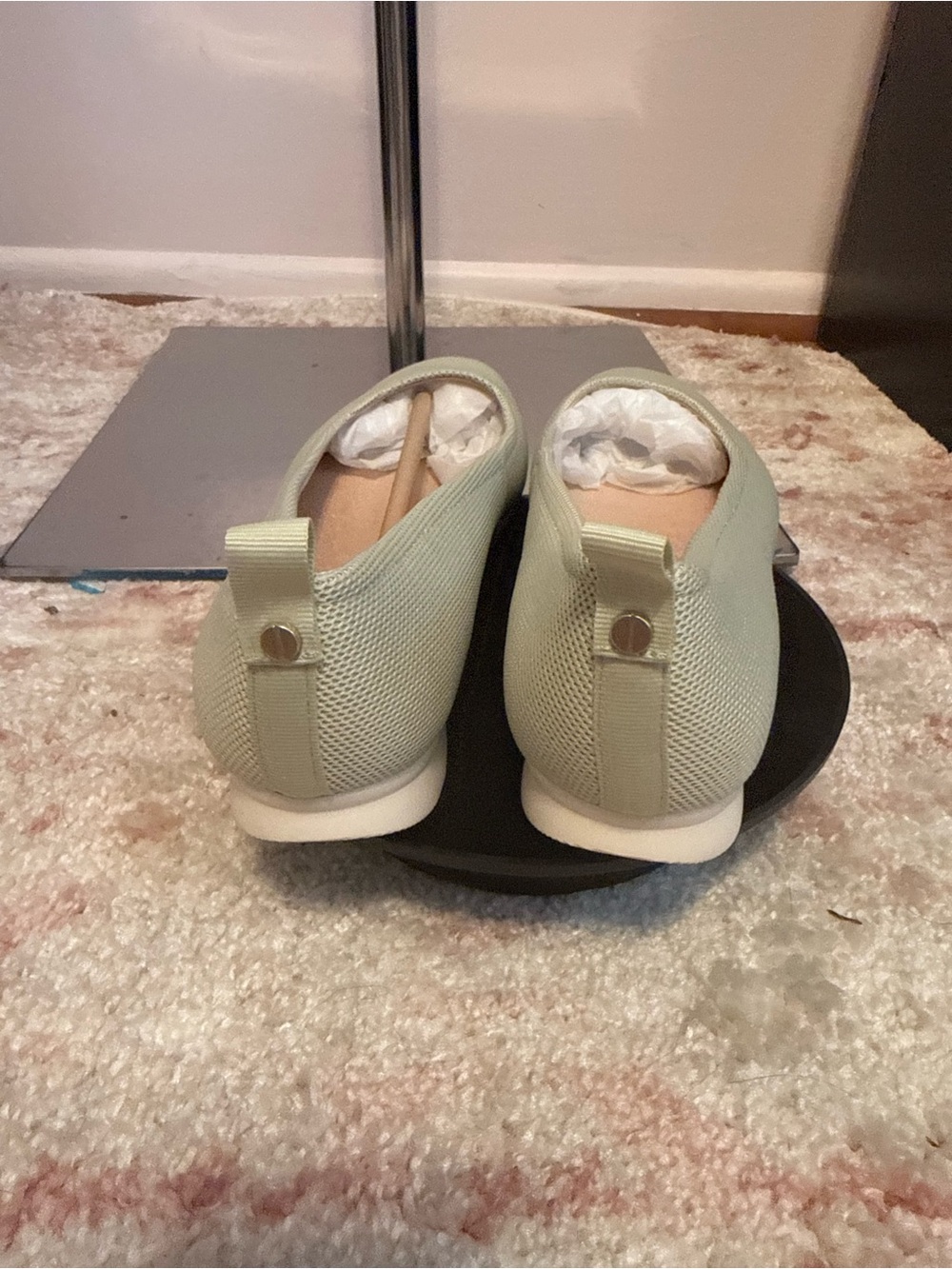 Dr. Scholl's Mint Green Slip-On Comfort Flats - Picture 4 of 6